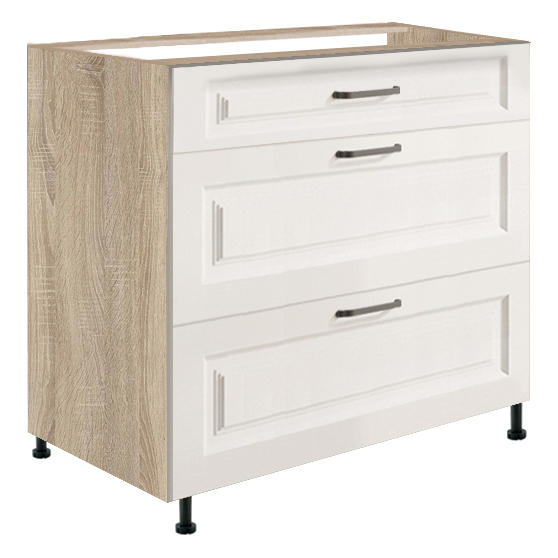 Szafka dolna stojąca 3 szuflady 80 cm SM-22D SMART Podstawowe