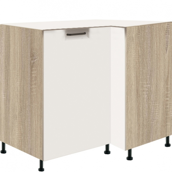 Szafka dolna stojąca narożna 1 drzwi Lewa 15D FAVORIT BIEL Podstawowe