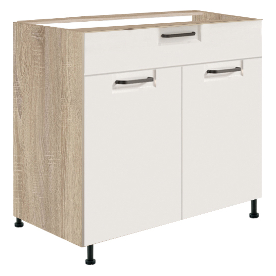 Szafka dolna stojąca 1 szuflada 2 drzwi 80 cm FW-6D FAVORIT BIEL Podstawowe