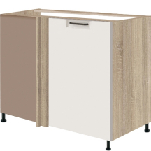 Szafka dolna stojąca narożna 1 drzwi Prawa FW-25D FAVORIT BIEL Podstawowe