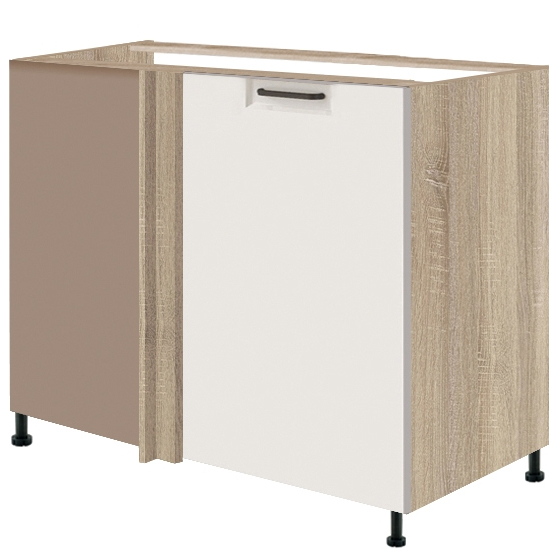 Szafka dolna stojąca narożna 1 drzwi Prawa FW-25D FAVORIT BIEL Podstawowe