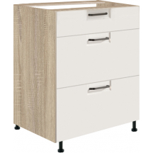 Szafka dolna stojąca 3 szuflady 60 cm FW-10D FAVORIT BIEL Podstawowe