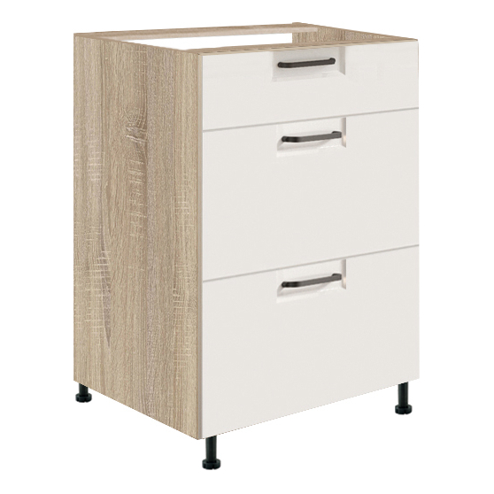 Szafka dolna stojąca 3 szuflady 50 cm FW-9D FAVORIT BIEL Podstawowe