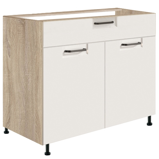 Szafka dolna stojąca 1 szuflada 2 drzwi 90 cm FW-7D FAVORIT BIEL Podstawowe