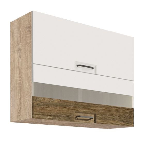 Szafka górna wisząca witryna 2 klapy 90 cm FR-42G FAVORIT BIEL&RIBBECK Podstawowe