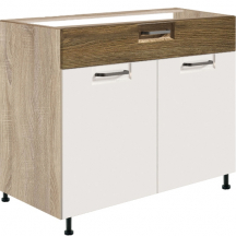 Szafka dolna stojąca 1 szuflada 2 drzwi 90 cm FR-7D FAVORIT BIEL&RIBBECK Podstawowe