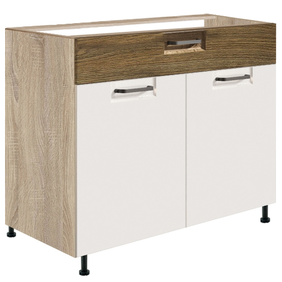 Szafka dolna stojąca 1 szuflada 2 drzwi 90 cm FR-7D FAVORIT BIEL&RIBBECK Podstawowe