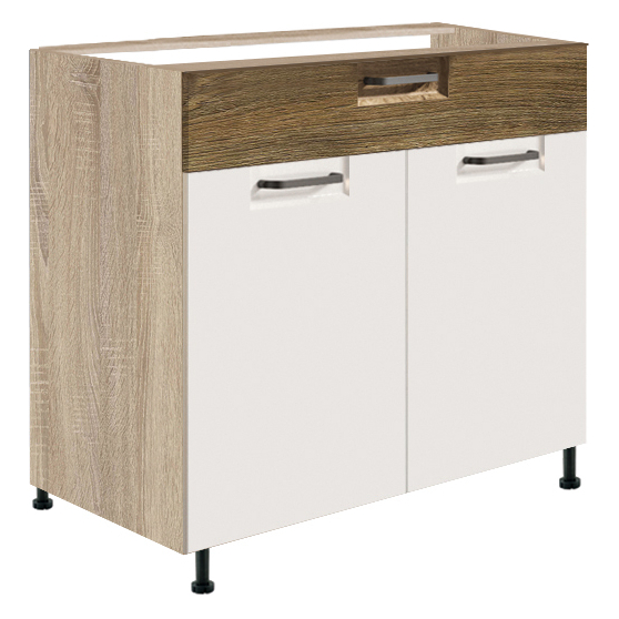 Szafka dolna stojąca 1 szuflada 2 drzwi 80 cm FR-6D FAVORIT BIEL&RIBBECK Podstawowe