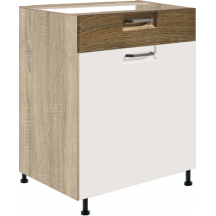 Szafka dolna stojąca 1 szuflada 1 drzwi 60 cm FR-5D FAVORIT BIEL&RIBBECK Podstawowe