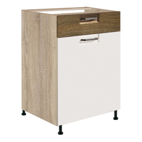 Szafka dolna stojąca 1 szuflada 1 drzwi 50 cm FR-4D FAVORIT BIEL&RIBBECK Podstawowe