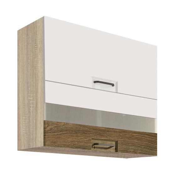 Szafka górna wisząca witryna 2 klapy 80 cm FR-41G FAVORIT BIEL&RIBBECK Podstawowe