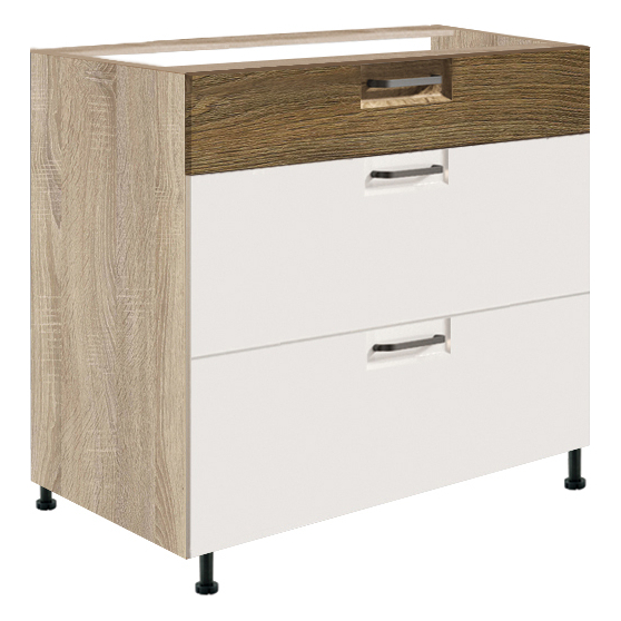Szafka dolna stojąca 3 szuflady 80 cm FR-22D FAVORIT BIEL&RIBBECK Podstawowe