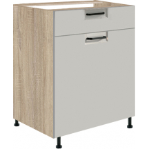 Szafka dolna stojąca 1 szuflada 1 drzwi 60 cm FL-5D FAVORIT LATTE Podstawowe
