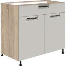 Szafka dolna stojąca 1 szuflada 2 drzwi 80 cm FL-6D FAVORIT LATTE Podstawowe