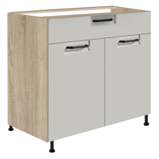 Szafka dolna stojąca 1 szuflada 2 drzwi 80 cm FL-6D FAVORIT LATTE Podstawowe