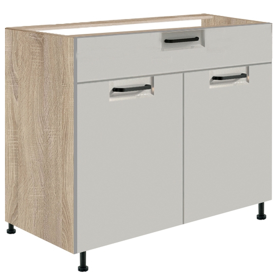 Szafka dolna stojąca 1 szuflada 2 drzwi 90 cm FL-7D FAVORIT LATTE Podstawowe