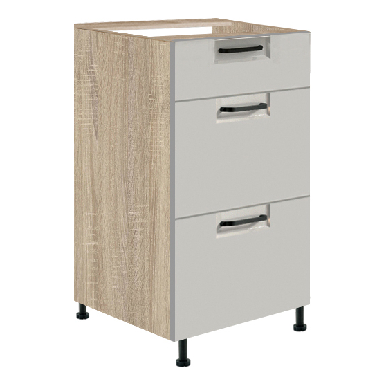 Szafka dolna stojąca 3 szuflady 40 cm FL-8D FAVORIT LATTE Podstawowe