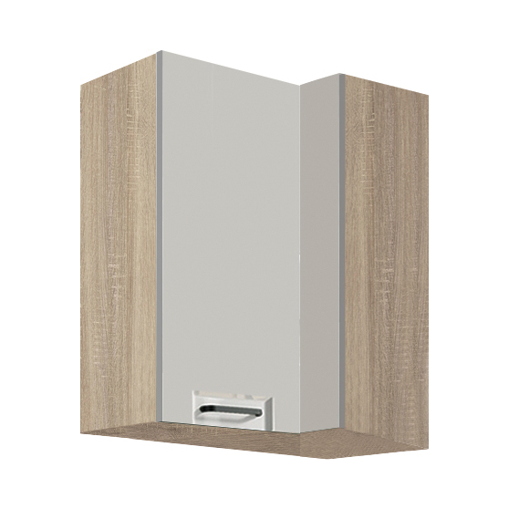 Szafka górna wisząca narożna 1 drzwi Lewa FL-44G FAVORIT LATTE Podstawowe