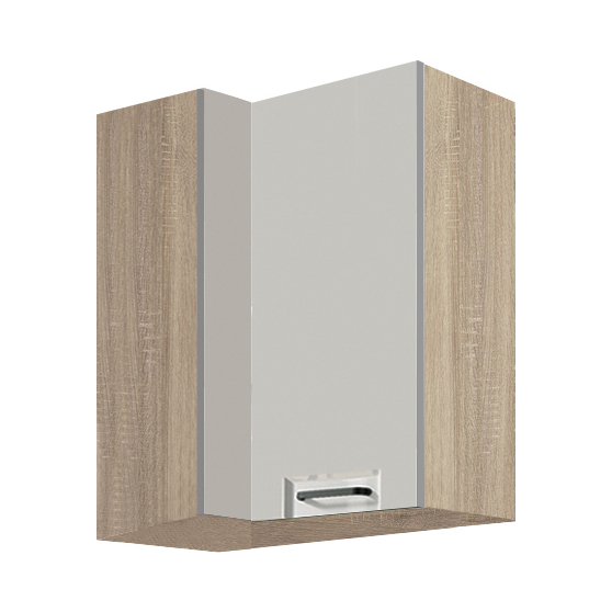 Szafka górna wisząca narożna 1 drzwi Prawa FL-45G FAVORIT LATTE Podstawowe