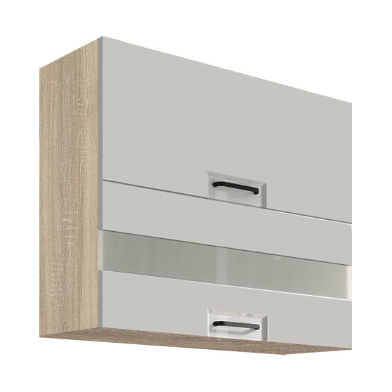 Szafka górna wisząca witryna 2 klapy 80 cm FL-41G FAVORIT LATTE Podstawowe