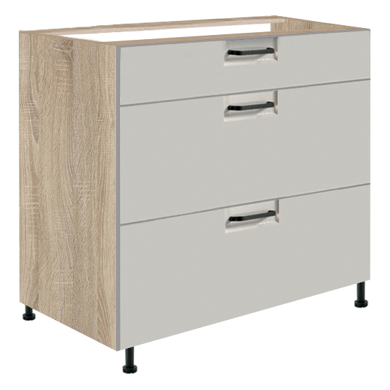 Szafka dolna stojąca 3 szuflady 80 cm FL-22D FAVORIT LATTE Podstawowe