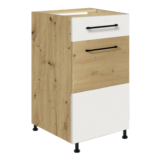 Szafka dolna stojąca 1 szuflada 1 drzwi 40 cm IW-2D INFINITY WHITE Podstawowe