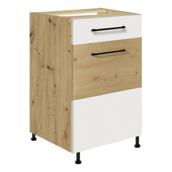 Szafka dolna stojąca 1 szuflada 1 drzwi 45 cm IW-3D INFINITY WHITE Podstawowe