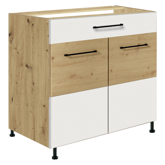 Szafka dolna stojąca 1 szuflada 1 drzwi 80 cm IW-6D INFINITY WHITE Podstawowe