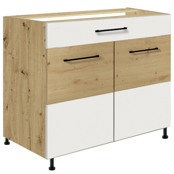 Szafka dolna stojąca 1 szuflada 1 drzwi 90 cm IW-7D INFINITY WHITE Podstawowe