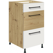 Szafka dolna stojąca 3 szuflady 40 cm 8D INFINITY WHITE Podstawowe