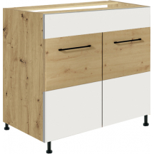 Szafka pod zlewozmywak 2 drzwi 80 cm IW-12D INFINITY WHITE Podstawowe