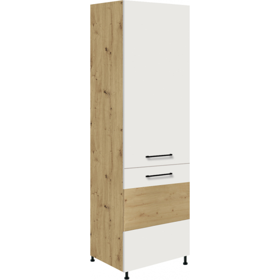 Szafka dolna wysoka słupek pod zabudowę lodówki 60 cm 21D INFINITY WHITE Podstawowe