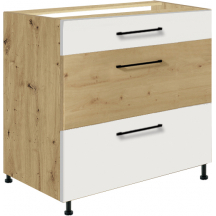 Szafka dolna stojąca 3 szuflady 80 cm IW-22D INFINITY WHITE Podstawowe