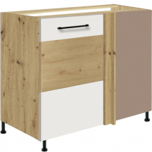 Szafka dolna stojąca narożna 1 drzwi Lewa 24D INFINITY WHITE Podstawowe