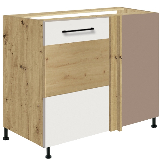 Szafka dolna stojąca narożna 1 drzwi Lewa 24D INFINITY WHITE Podstawowe