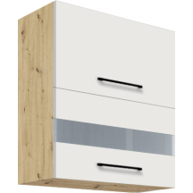 Szafka górna wisząca witryna 2 klapy 60 cm 40G INFINITY WHITE Podstawowe