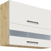 Szafka górna wisząca witryna 2 klapy 90 cm 42G INFINITY WHITE Podstawowe