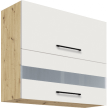 Szafka górna wisząca witryna 2 klapy 80 cm 41G INFINITY WHITE Podstawowe