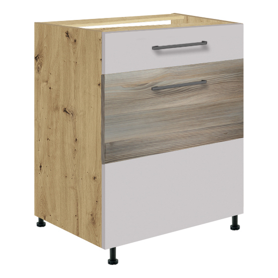 Szafka dolna stojąca 1 szuflada 1 drzwi 60 cm IL-5D INFINITY LATTE Podstawowe