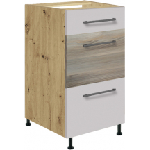 Szafka dolna stojąca 3 szuflady 40 cm 8D INFINITY LATTE Podstawowe