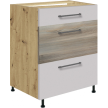 Szafka dolna stojąca 3 szuflady 60 cm IL-10D INFINITY LATTE Podstawowe