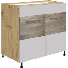 Szafka pod zlewozmywak 2 drzwi 80 cm IL-12D INFINITY LATTE Podstawowe