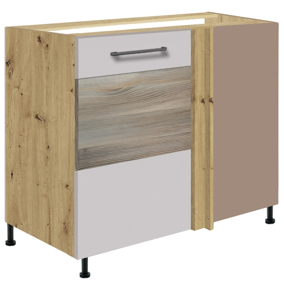 Szafka dolna stojąca narożna 1 drzwi Lewa 24D INFINITY LATTE Podstawowe