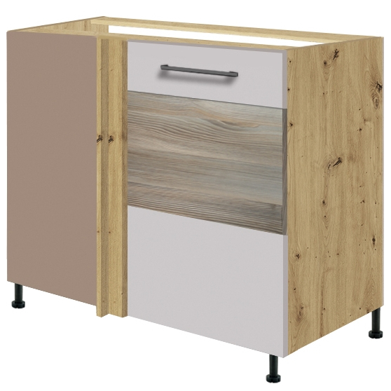 Szafka dolna stojąca narożna 1 drzwi Prawa 25D INFINITY LATTE Podstawowe