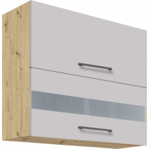 Szafka górna wisząca witryna 2 klapy 80 cm 41G INFINITY LATTE Podstawowe