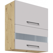 Szafka górna wisząca witryna 2 klapy 60 cm 40G INFINITY LATTE Podstawowe