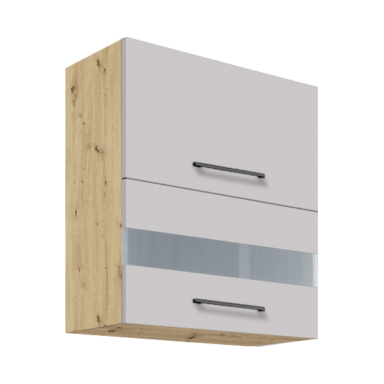 Szafka górna wisząca witryna 2 klapy 60 cm 40G INFINITY LATTE Podstawowe