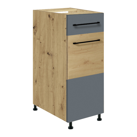 Szafka dolna stojąca 1 szuflada 1 drzwi 30 cm IG-1D INFINITY GRAY Podstawowe