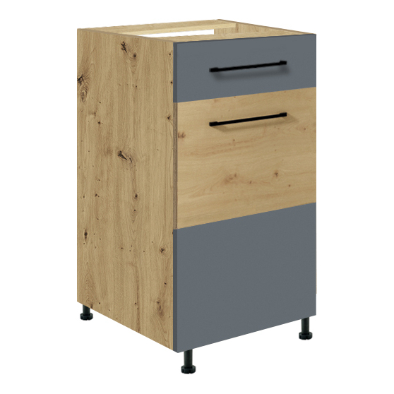 Szafka dolna stojąca 1 szuflada 1 drzwi 40 cm IG-2D INFINITY GRAY Podstawowe