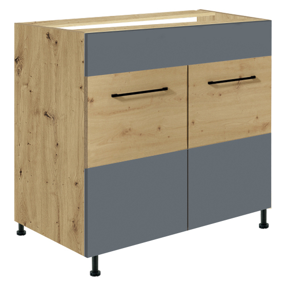 Szafka pod zlewozmywak 2 drzwi 80 cm IG-12D INFINITY GRAY Podstawowe